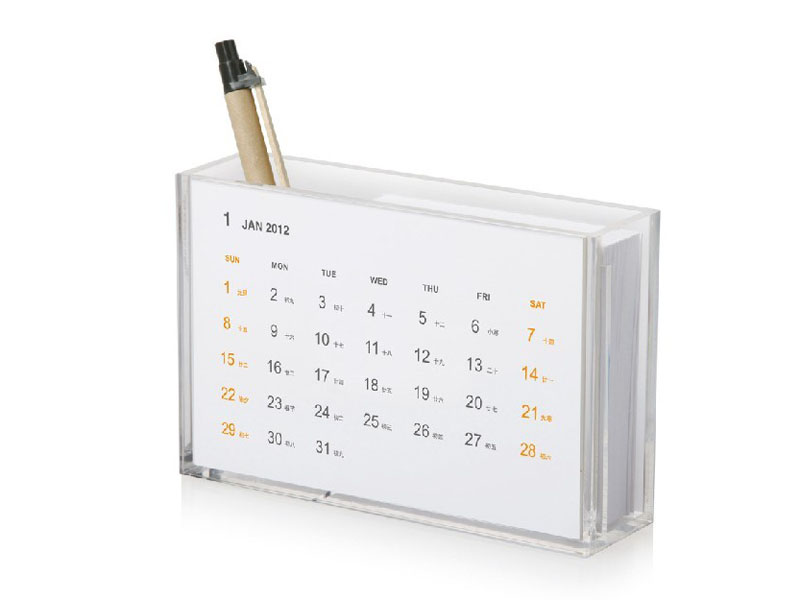 Acrylic calendar